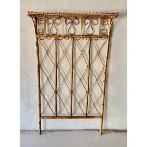 Portemanteau en rotin par Bonacina, Italie années 60