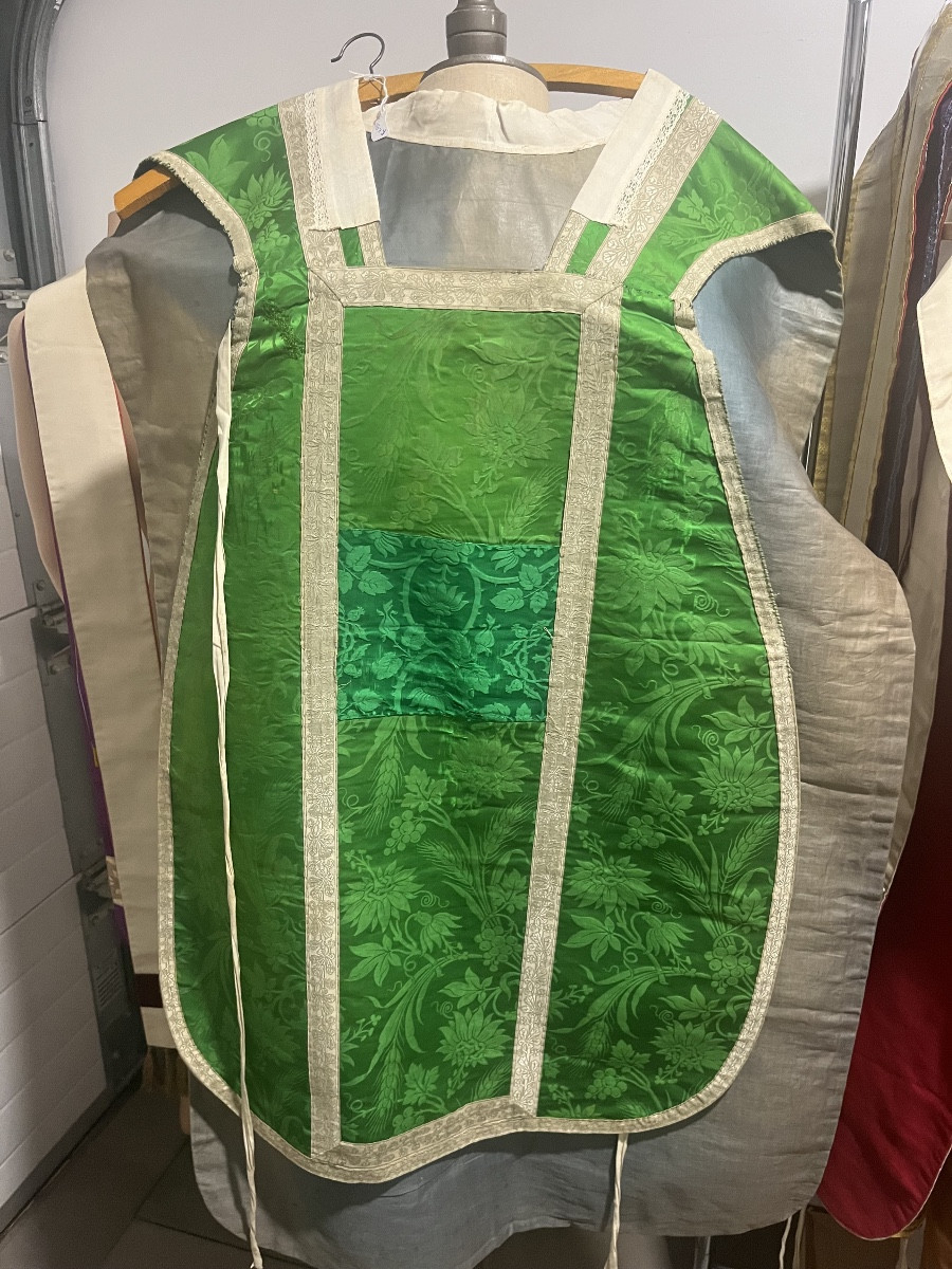 Chasuble violon verte