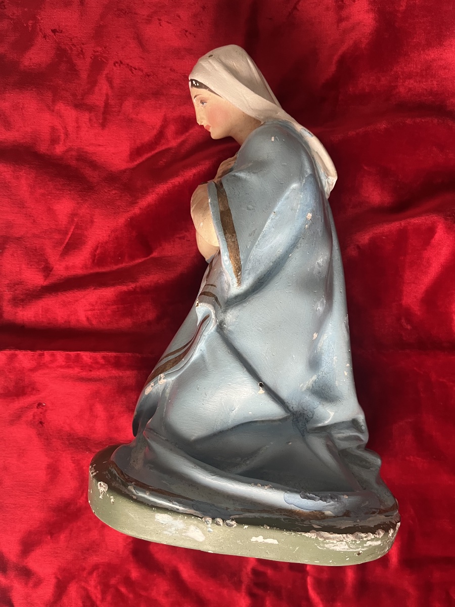 Plaster Nativity Scene Statue Of The Virgin Mary -photo-2