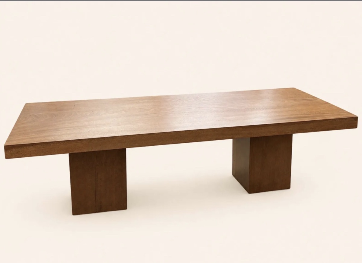 Grand table basse acajou 1970