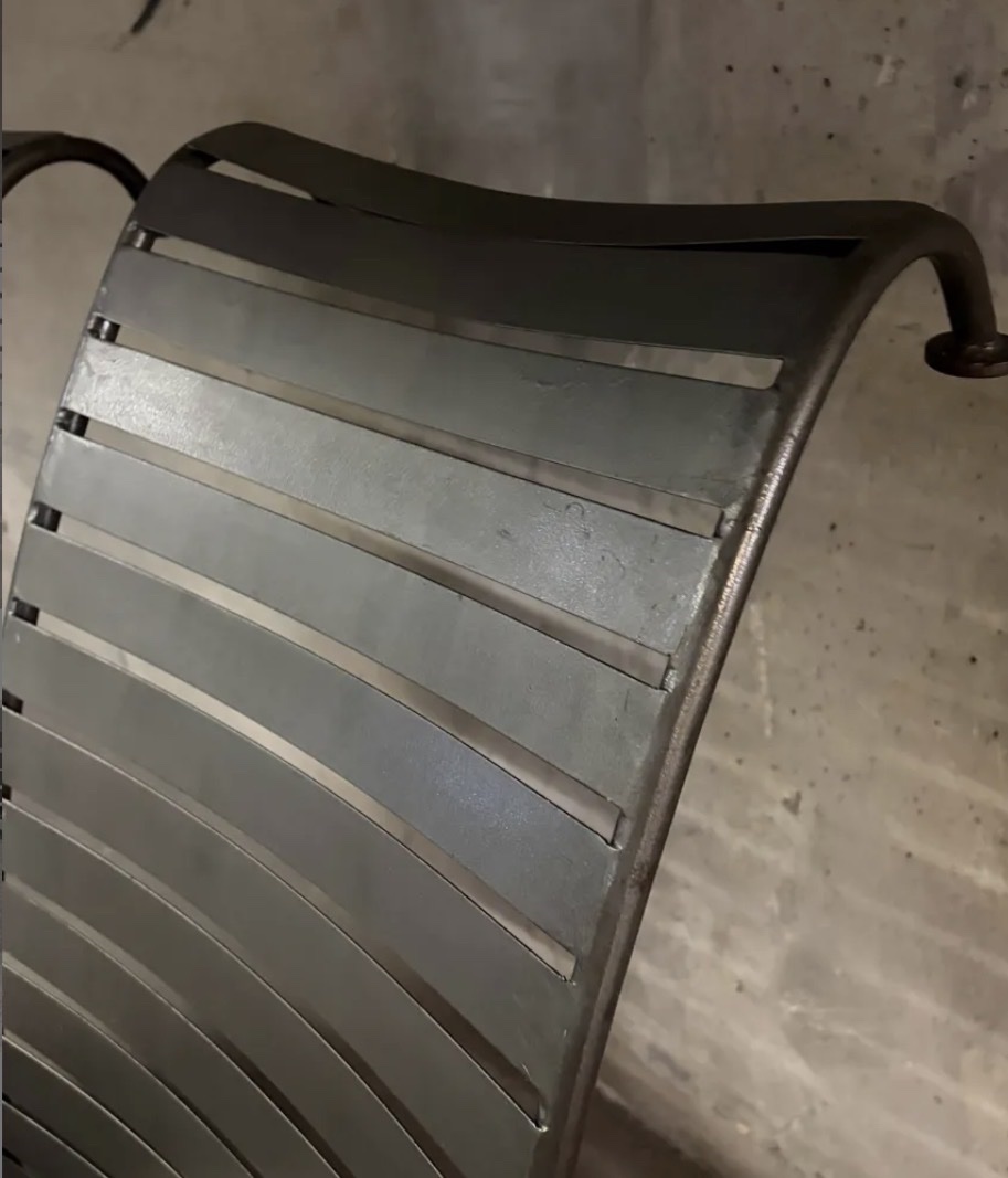 Set Of 4 Steel Chairs, 1980-photo-2