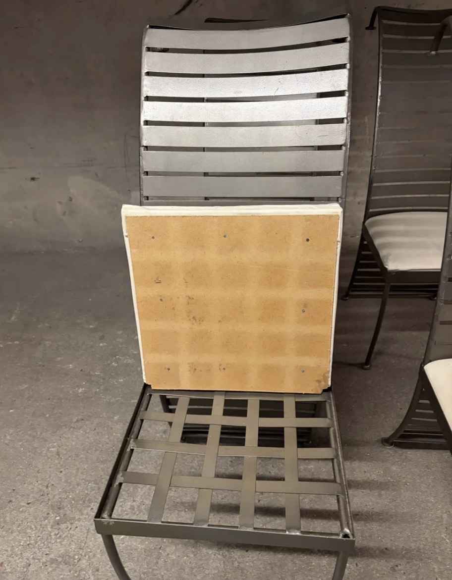 Set Of 4 Steel Chairs, 1980-photo-5