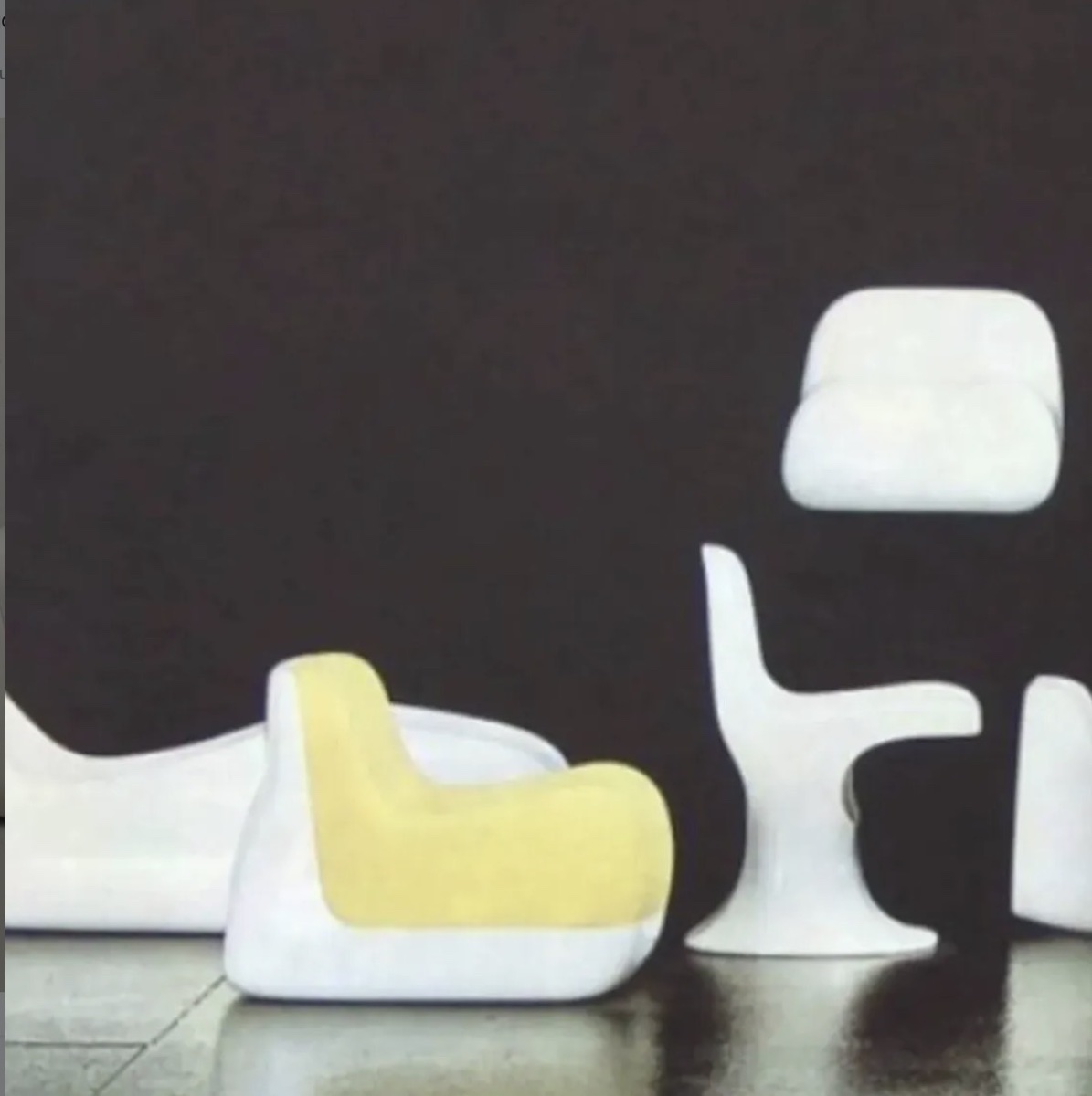 Paire de fauteuils Jumbo, Alberto Rosselli, Saporiti 1970-photo-2