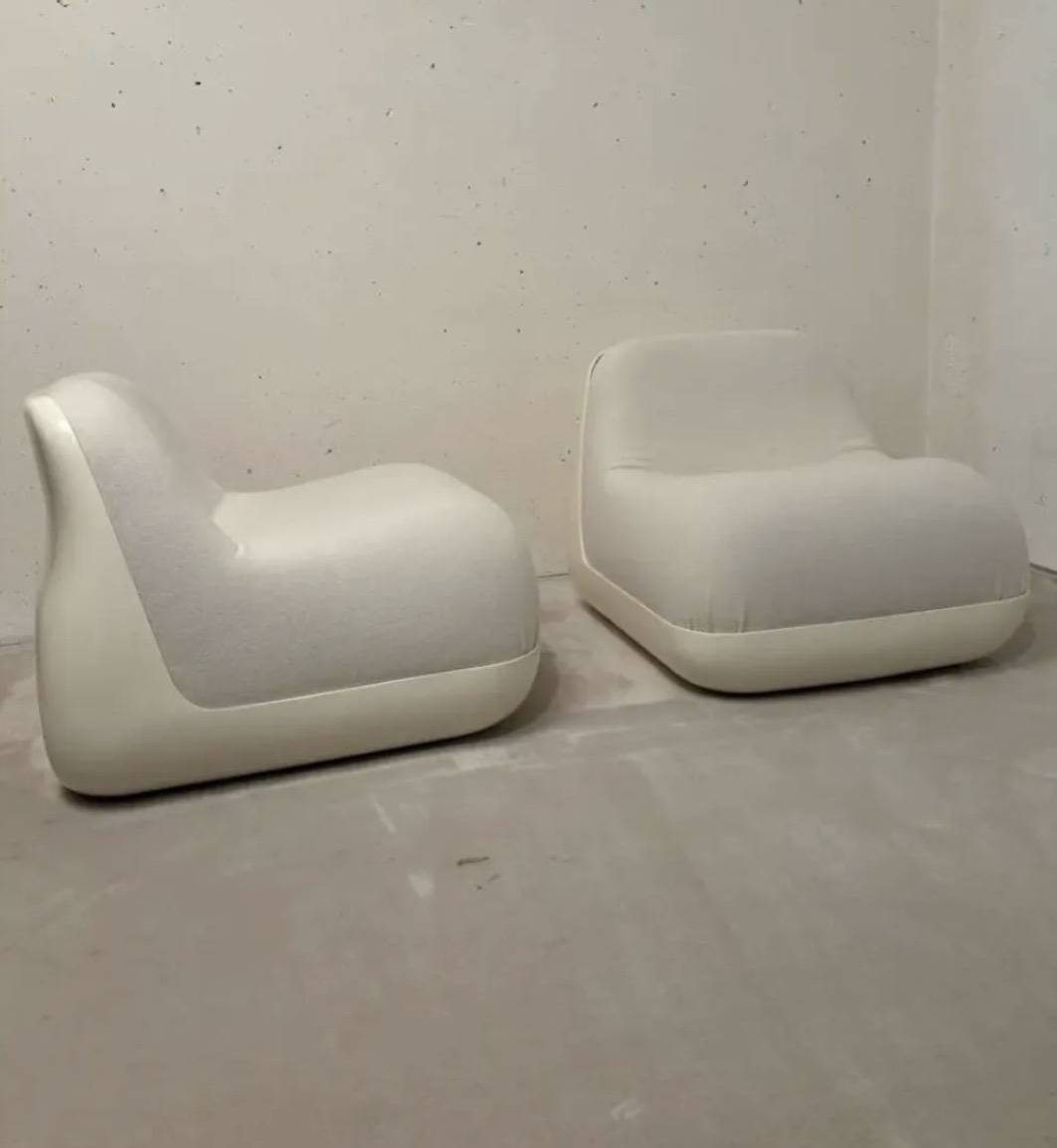 Paire de fauteuils Jumbo, Alberto Rosselli, Saporiti 1970-photo-3
