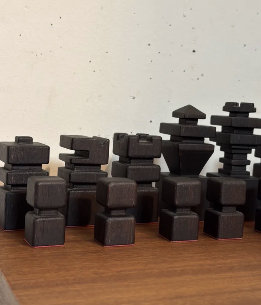Wooden Chess Set, 1970-photo-4