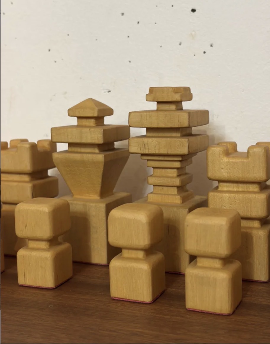 Wooden Chess Set, 1970-photo-4