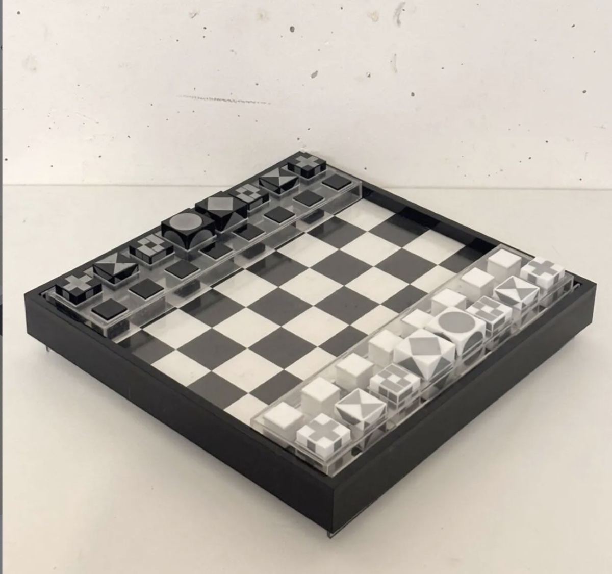 Altuglas Chess Set, Designed By Alexandre Yeghiayan, 1970