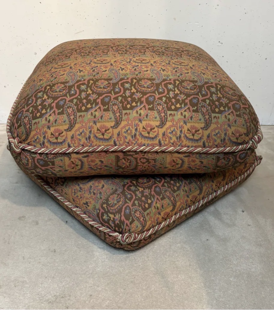 Pouf Jacques Charpentier, Maison Jansen 1970-photo-2