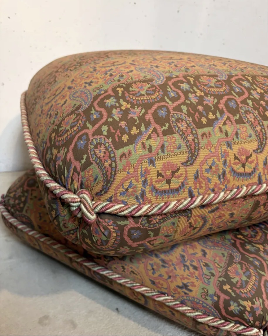 Pouf Jacques Charpentier, Maison Jansen 1970-photo-3