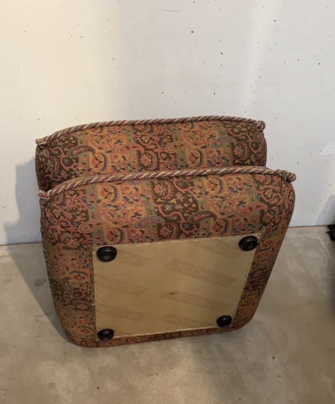Pouf Jacques Charpentier, Maison Jansen 1970-photo-4