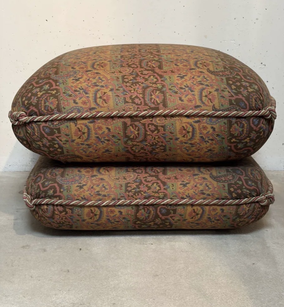 Pouf Jacques Charpentier, Maison Jansen 1970-photo-3
