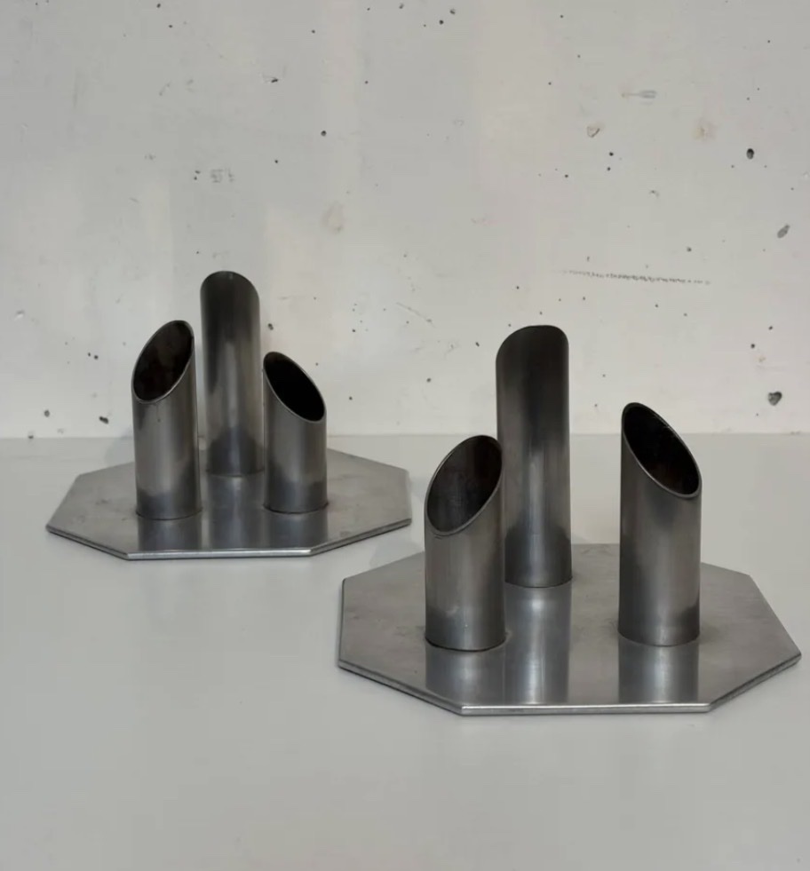 Paire de bougeoirs moderniste-photo-4