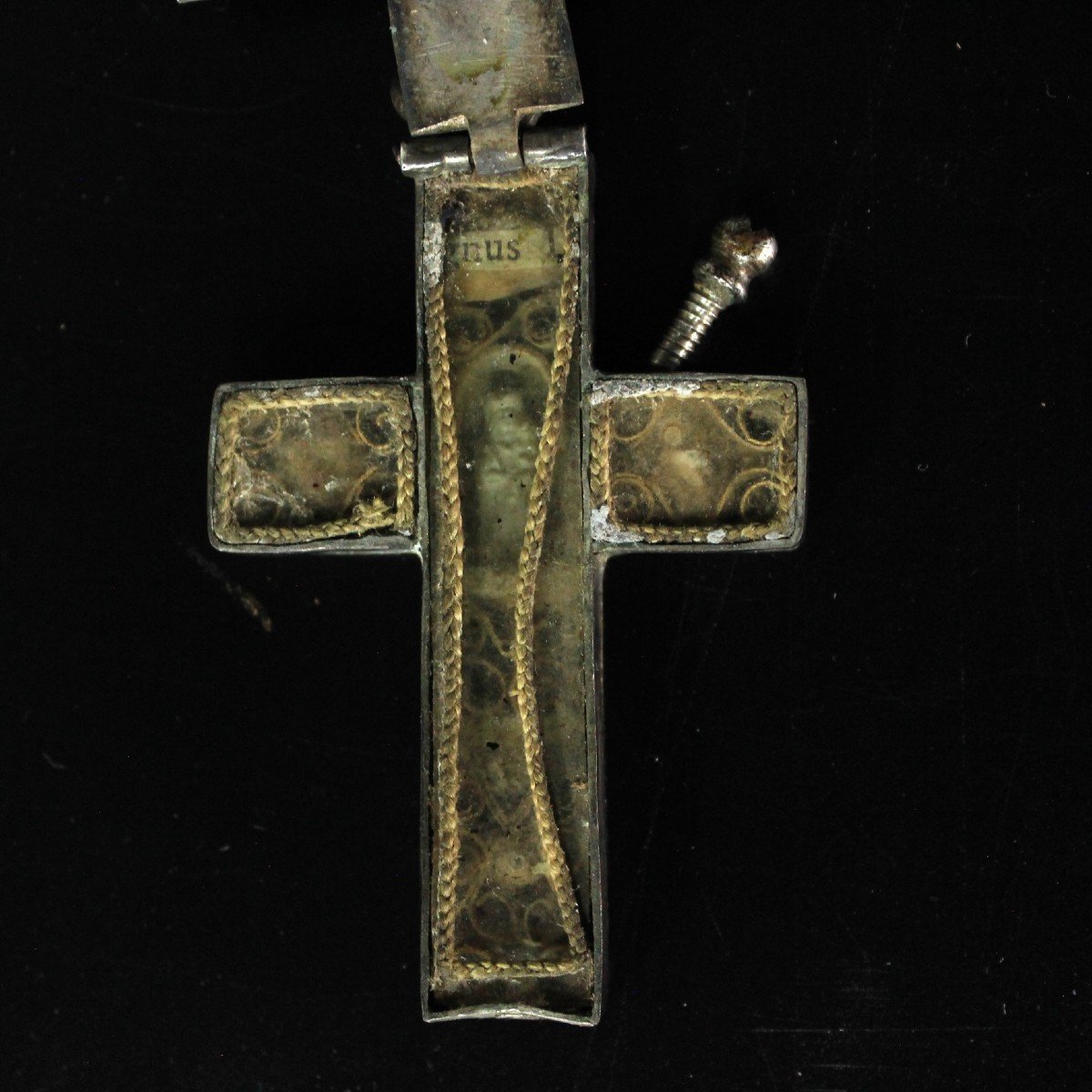 Reliquaire Argent Croix Saintes Reliques Avec Agnus Dei Visitandines 19ème-photo-4