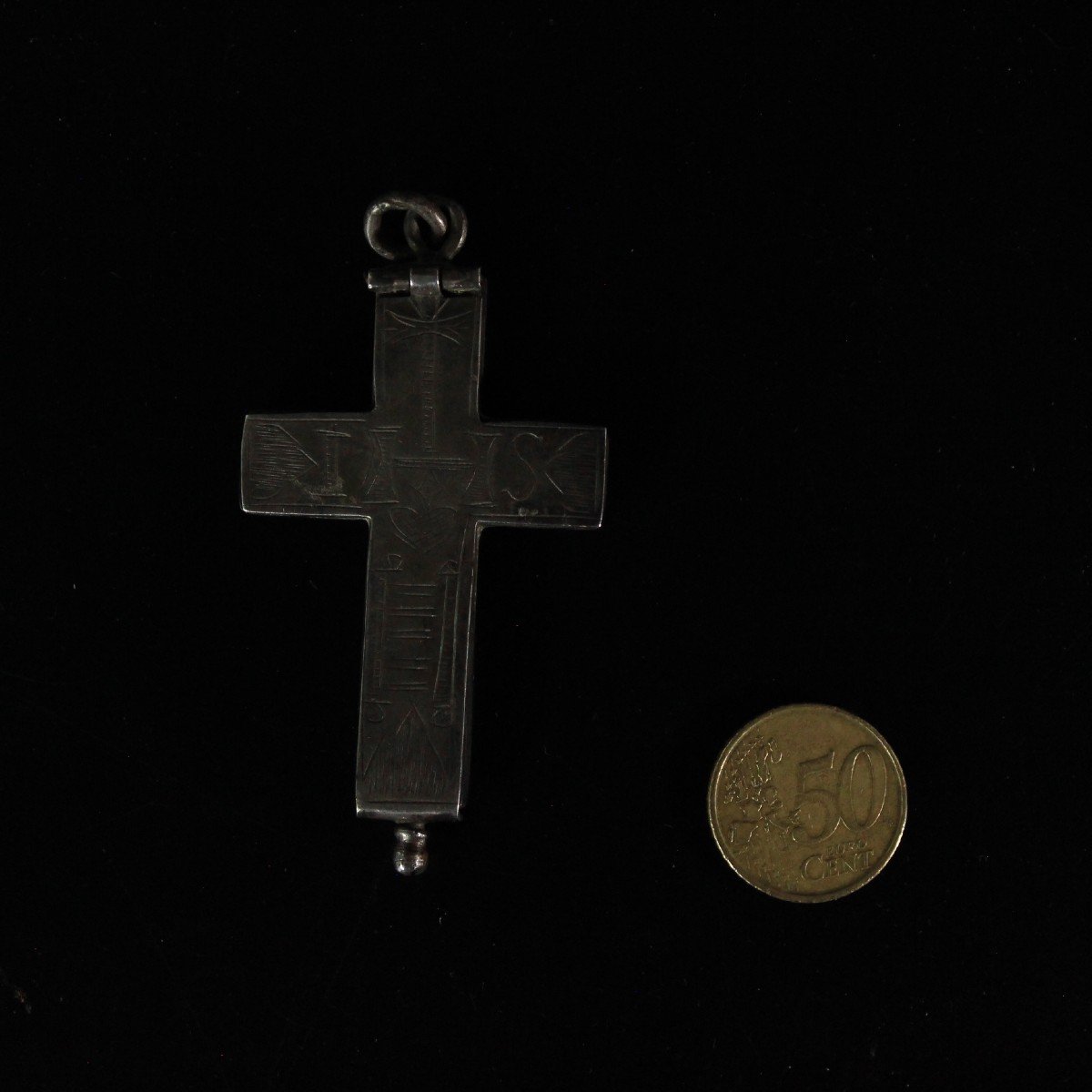 Reliquaire Argent Croix Saintes Reliques Avec Agnus Dei Visitandines 19ème-photo-5