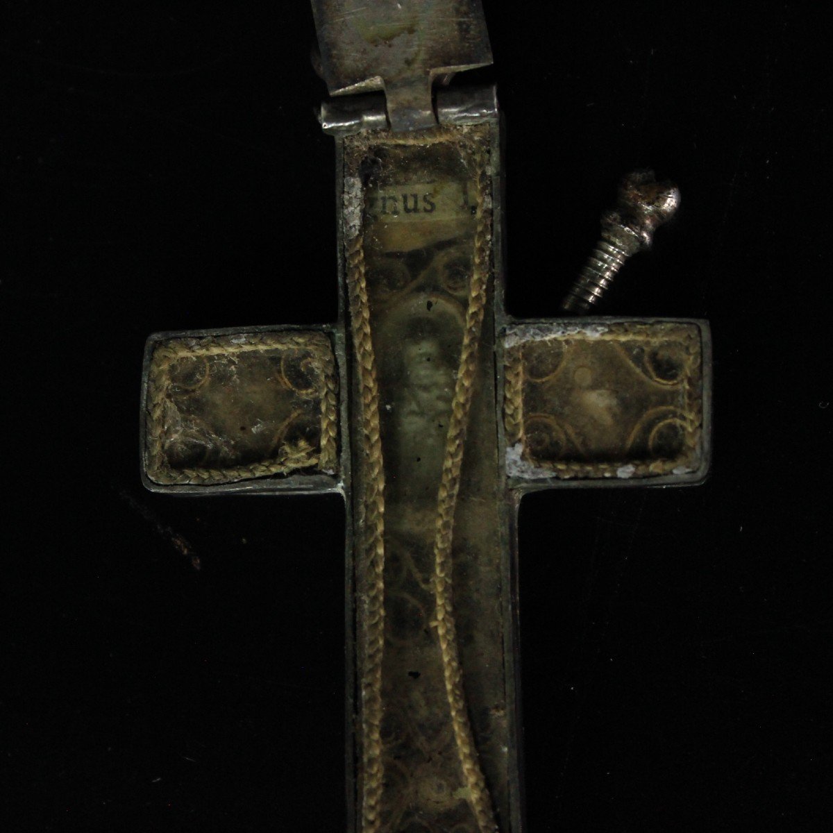 Reliquaire Argent Croix Saintes Reliques Avec Agnus Dei Visitandines 19ème-photo-7