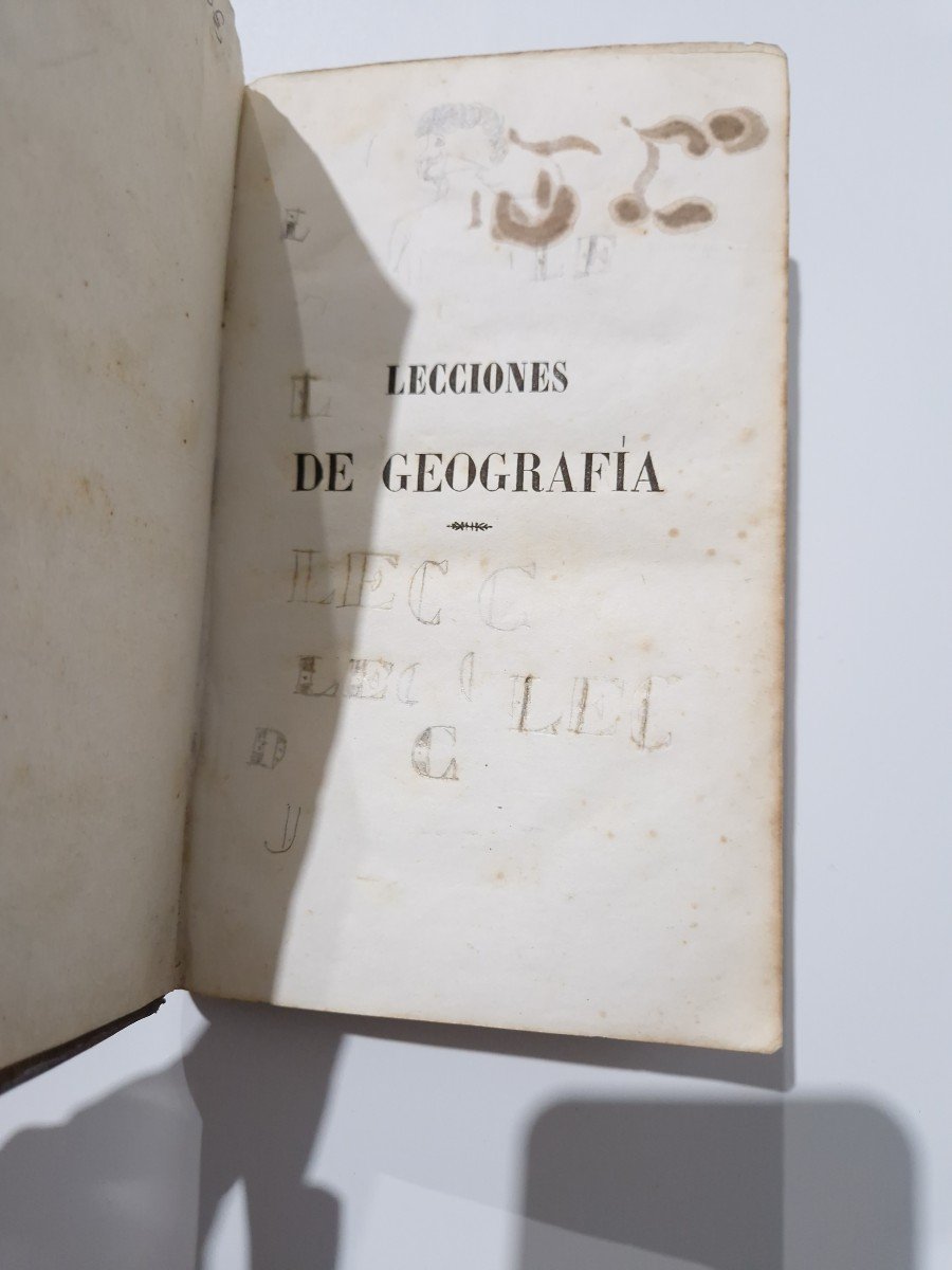 Spanish Antique Book Geaography, Philosophy, Astronomy José Figueras Y Pey 1848-photo-1