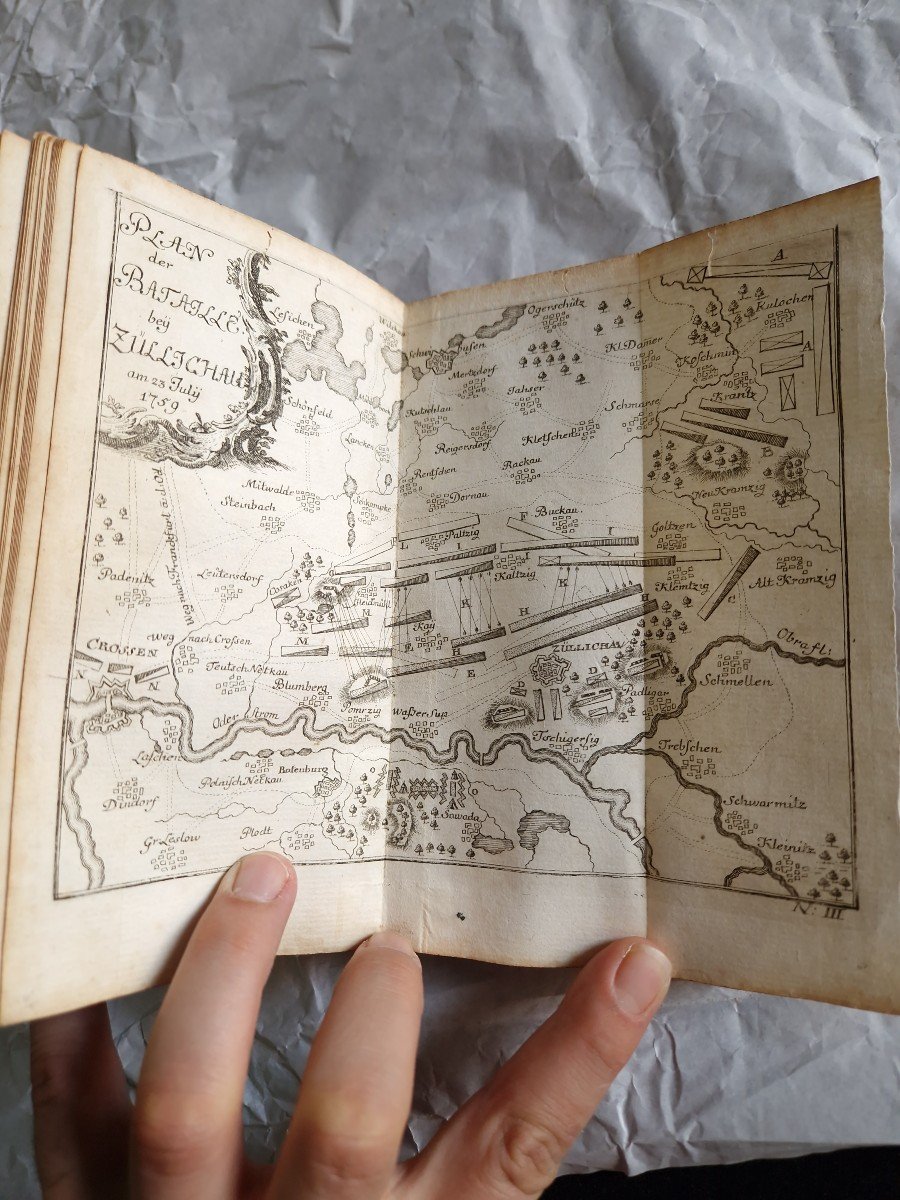  Livre Ancien Rare De 1761, Frédéric II « Le Grand » Campagnes Et Gravures Militaires-photo-4