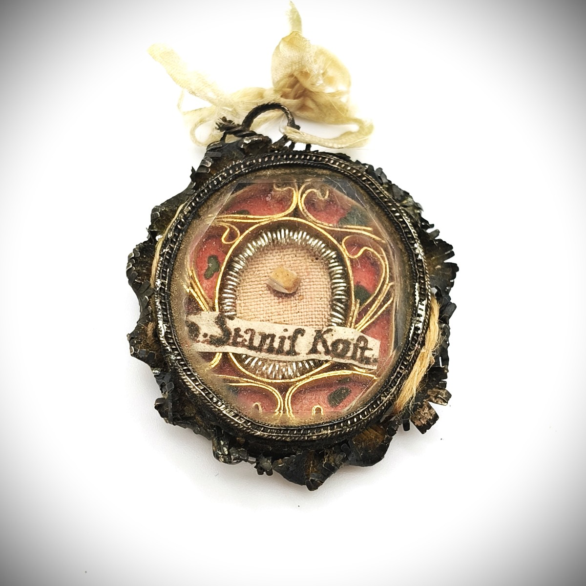 Reliquary 1st Class Relic Of Saint Stanislaus Kostka + Wax Seal