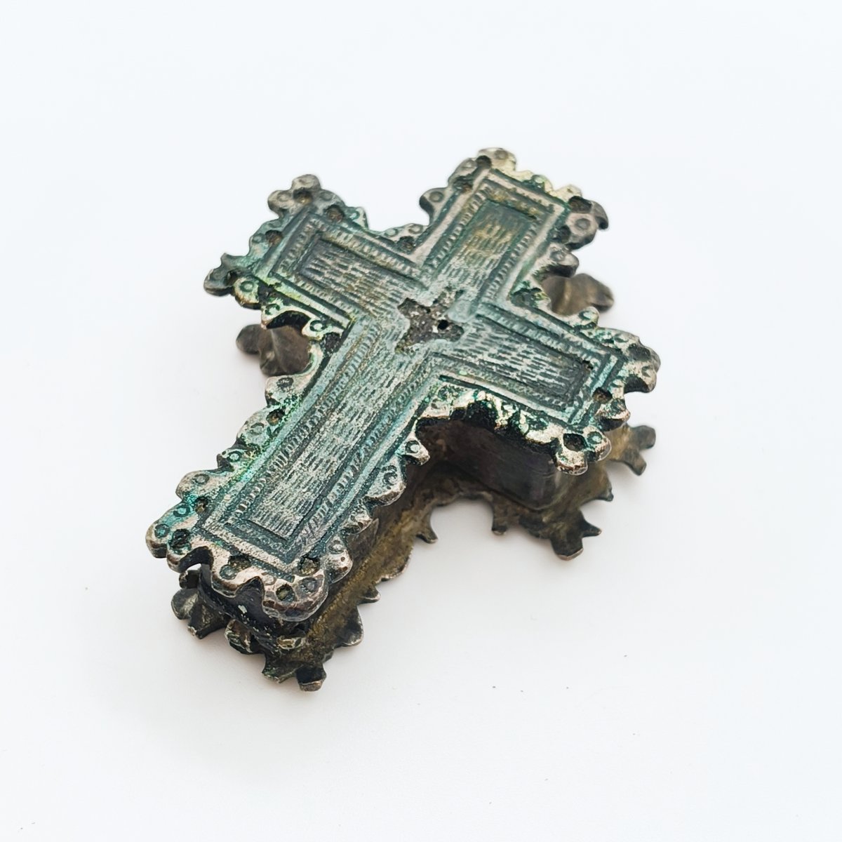 Croix Reliquaire De Pèlerin Byzantine Pour Reliques, Art Chrétien Du XIIe Au XIVe Siècle-photo-4