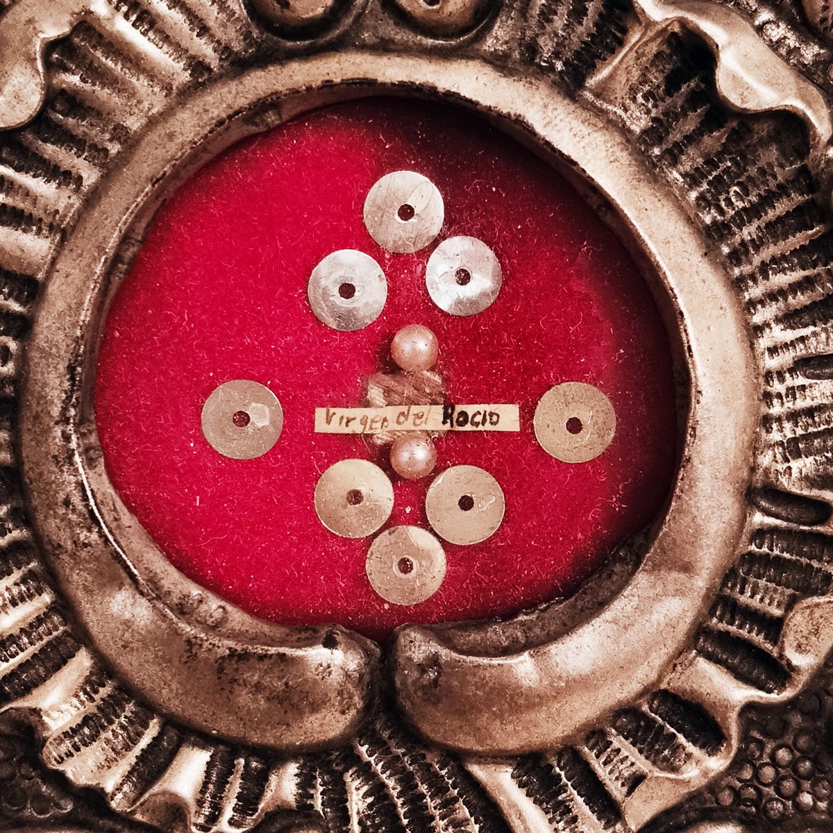 Reliquaire Espagnol Argenté Baroque De La Virgen Del Rocío, 1ère Moitié Du 20e Siècle-photo-2