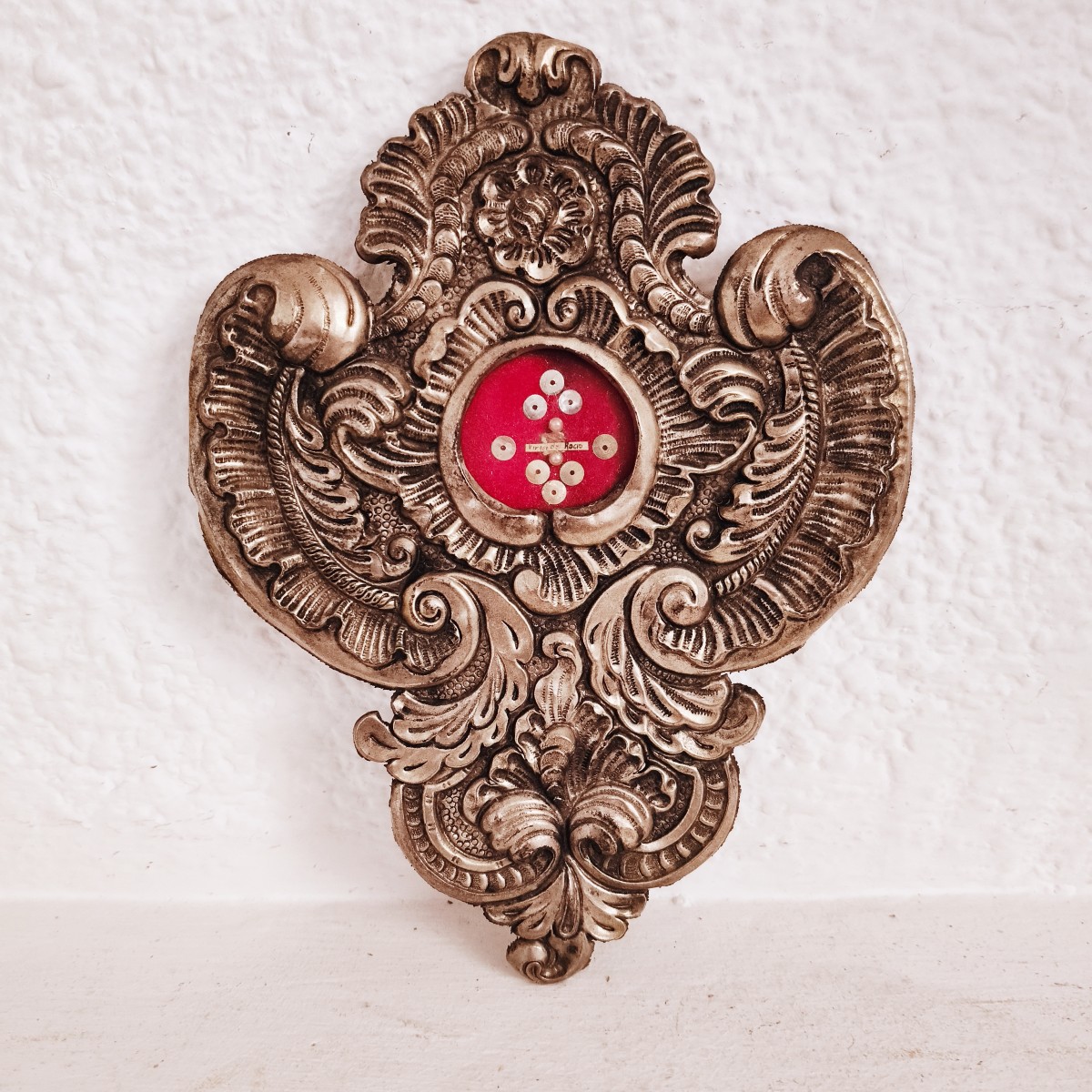 Reliquaire Espagnol Argenté Baroque De La Virgen Del Rocío, 1ère Moitié Du 20e Siècle