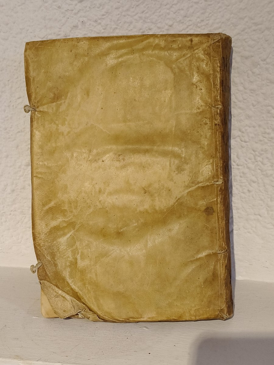 1735 Spanish Book, Sagrado Inexpugnable, Vellum Cover, Two-ink Text, Engraving-photo-4