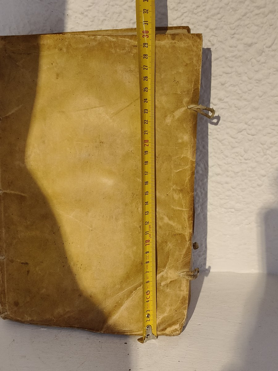 1735 Spanish Book, Sagrado Inexpugnable, Vellum Cover, Two-ink Text, Engraving-photo-6