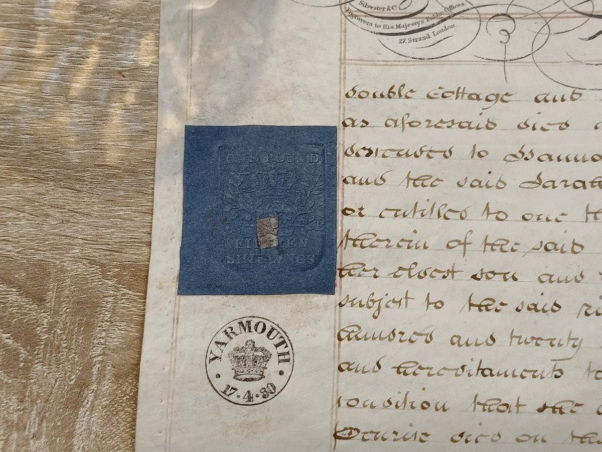 Document d'engagement rare en vélin du XIXe siècle, belle écriture, Angleterre-photo-2