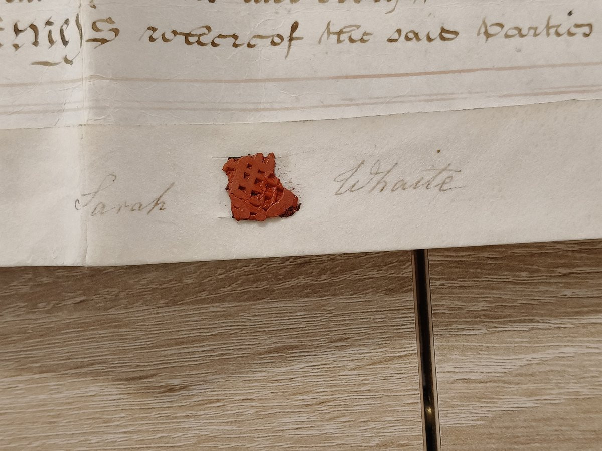 Document d'engagement rare en vélin du XIXe siècle, belle écriture, Angleterre-photo-2
