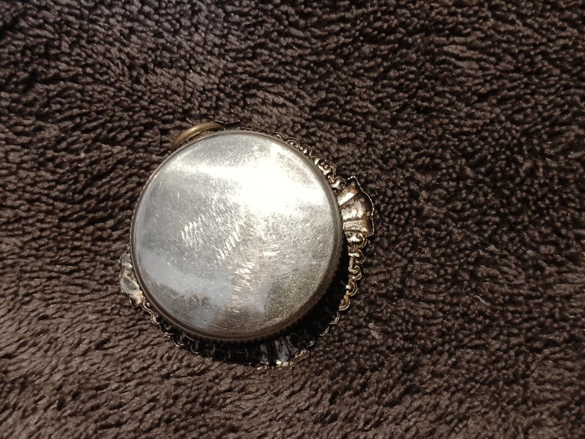 19thc Silver Reliquary 1st Class Relic St Peter Claver+wax Seal-photo-2