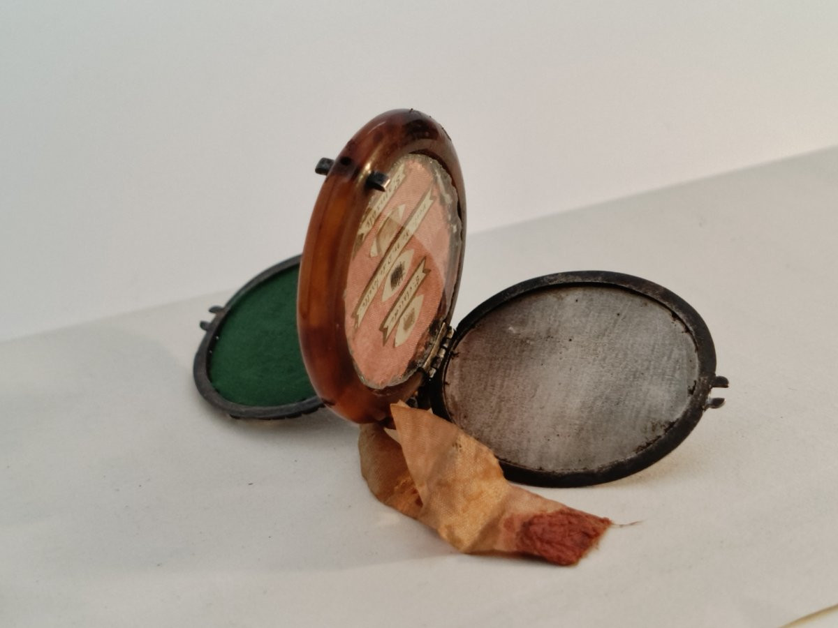 18th Cent Silver Reliquary 10 Relics Our Lady St Julian St Nectarius St Claude-photo-4