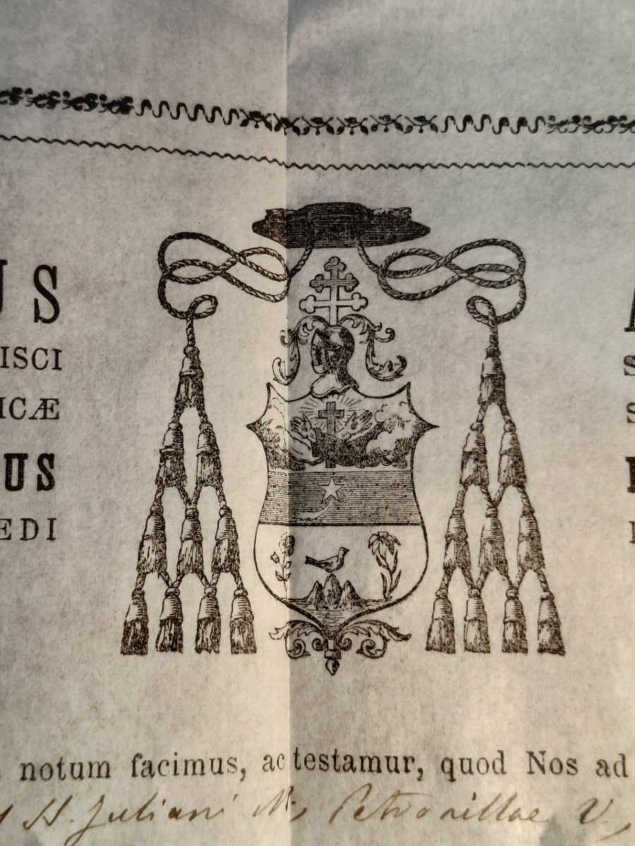  Reliquary 1st Class Relic St. Julian St. Petronilla St J. F. Regis + Document Coa-photo-4