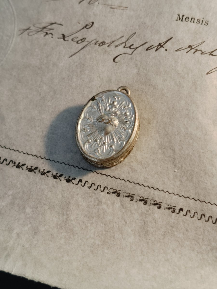  Reliquary 1st Class Relic St. Julian St. Petronilla St J. F. Regis + Document Coa-photo-7