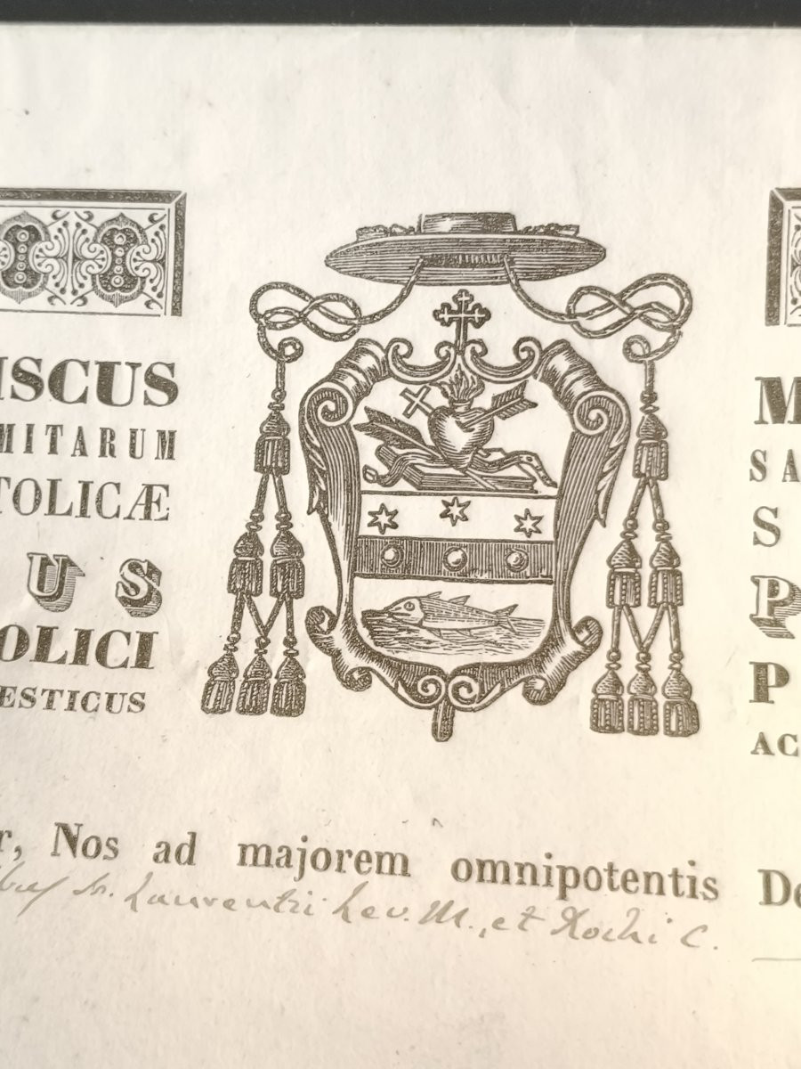 Reliquaire doré à l'or fin de 1re classe, relique de saint Roch et saint Laurent + certificat d-photo-2