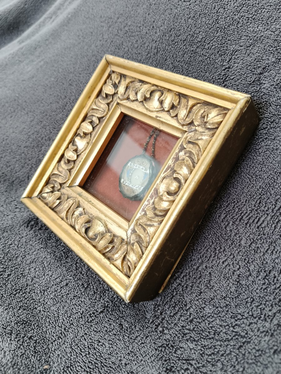 18th Cent Silver Reliquary Relic St Donatus Of Arezzo + Wax Seal-photo-3