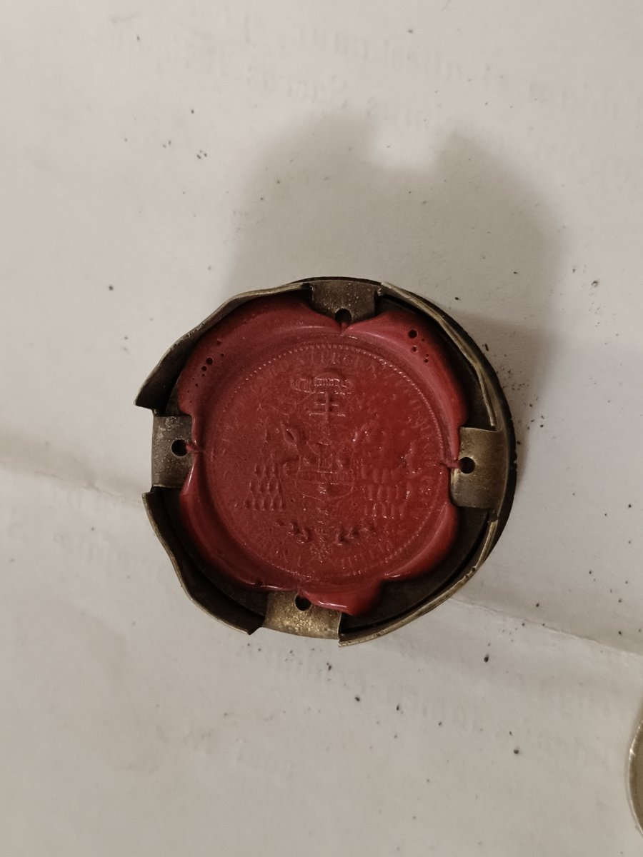 Reliquary Important Relic St Francis Xavier + Wax Seal 19th Cent-photo-3