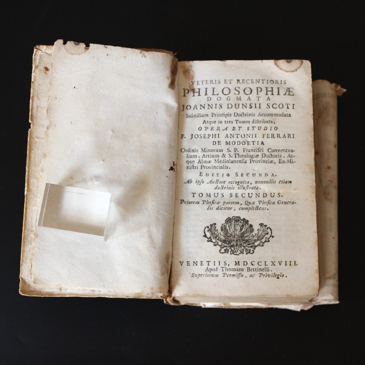 Complet 3 Vol. Science, Astrologie Géocentrique, Livres De Philosophie, Vélin, Venise 1768-photo-3