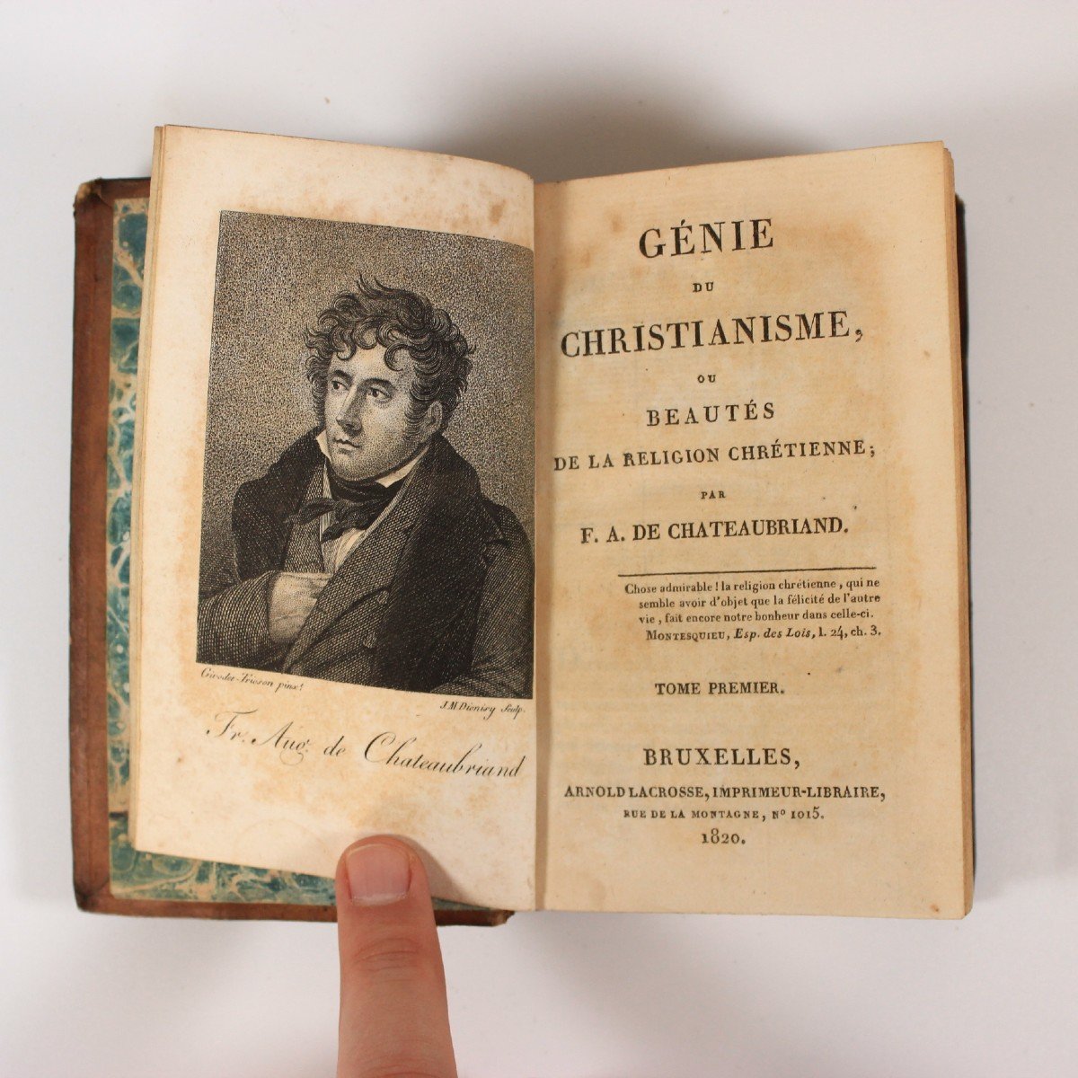 Génie du christianisme / les Martyrs Français 3 Livres de théologie 1820 Belgique-photo-2