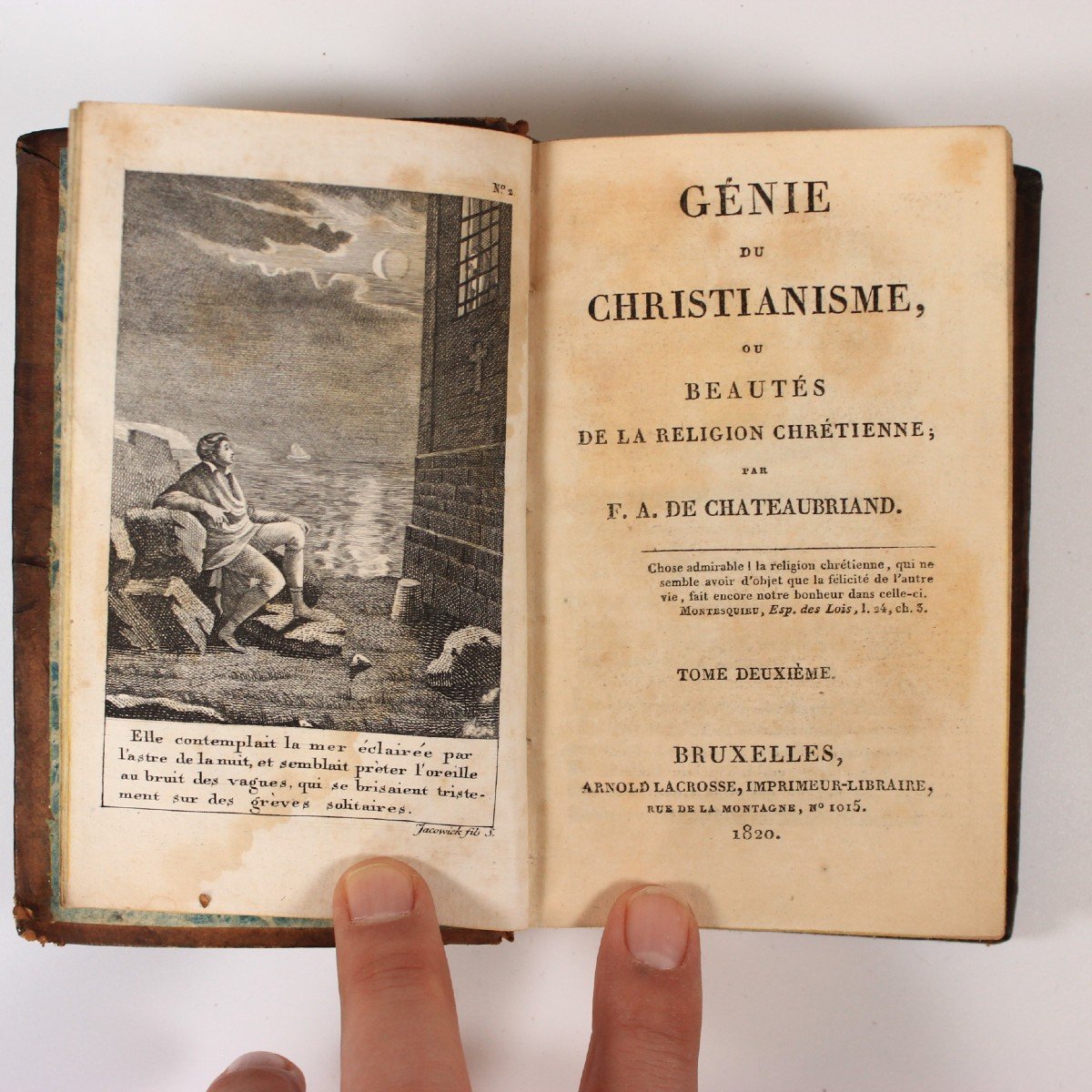 Génie Du Christianisme / Les Martyrs French 3 Theology Books 1820 Belgium-photo-3