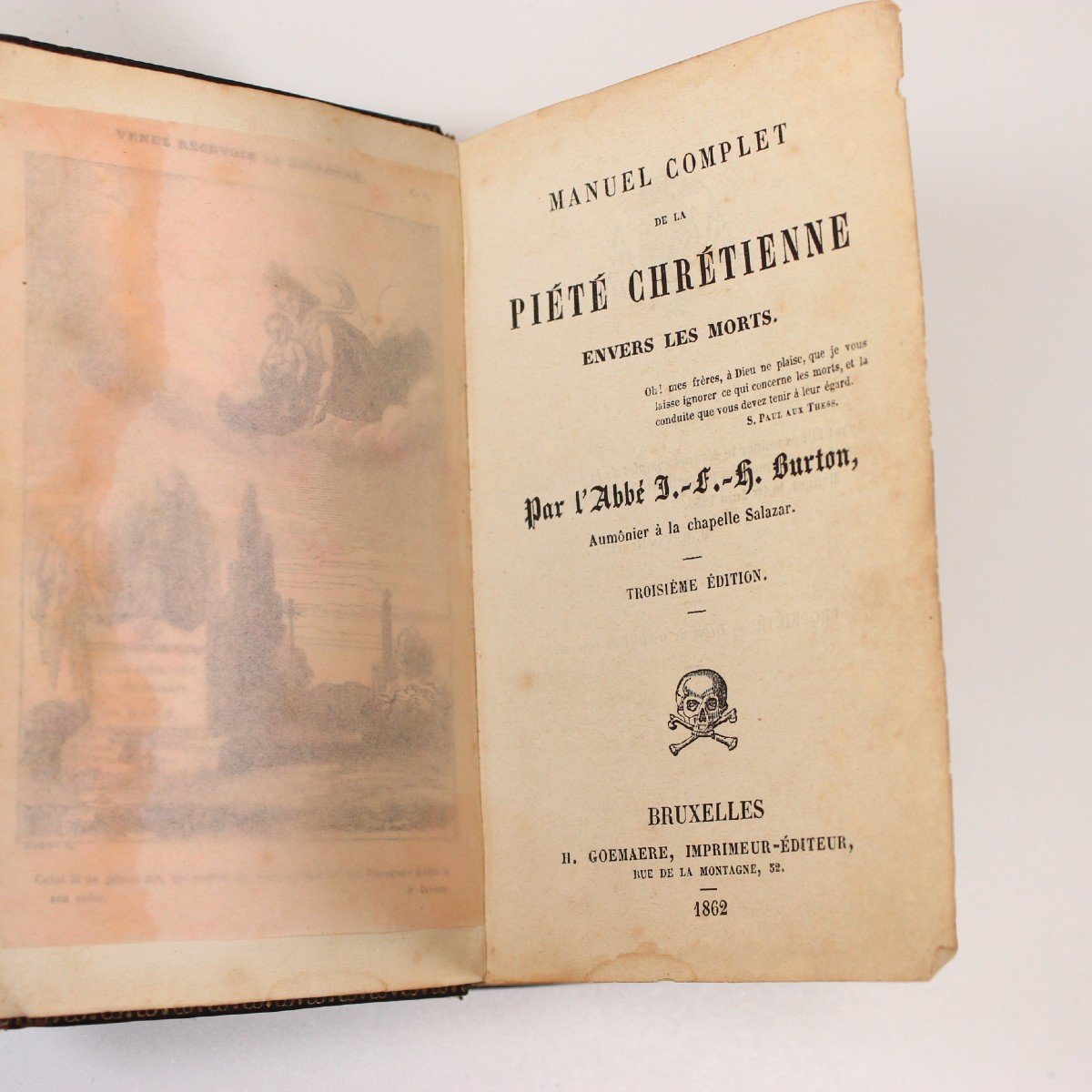 Manuel Complet De Piété Chrétienne. Livre De Théologie Française 1862 Belgique-photo-2