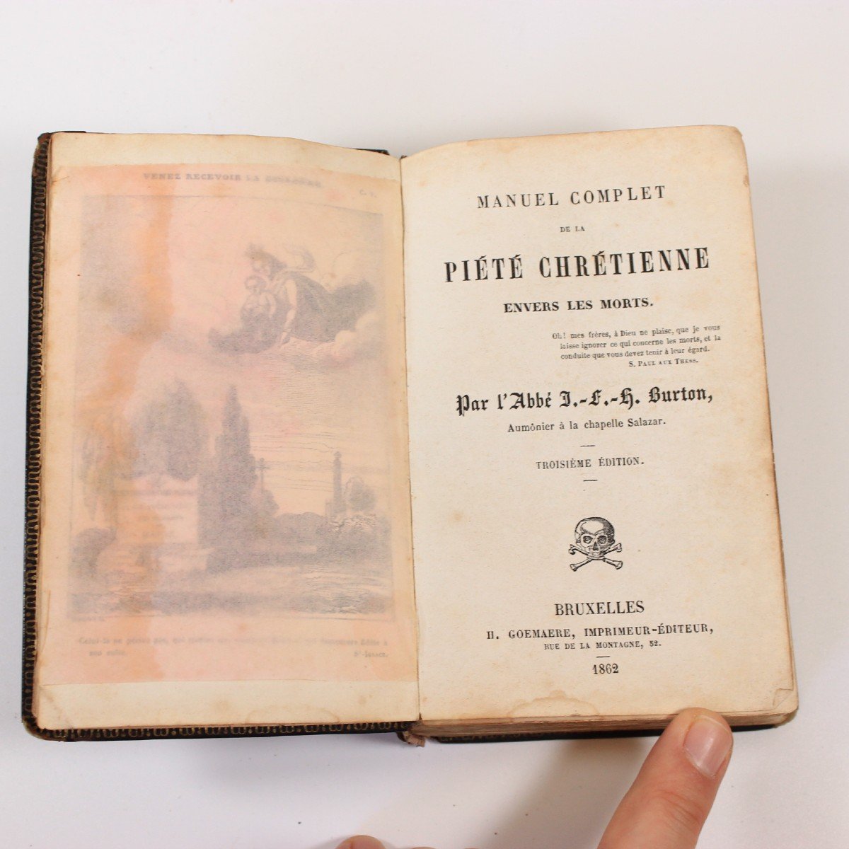 Manuel Complet De Piété Chrétienne. Livre De Théologie Française 1862 Belgique-photo-3