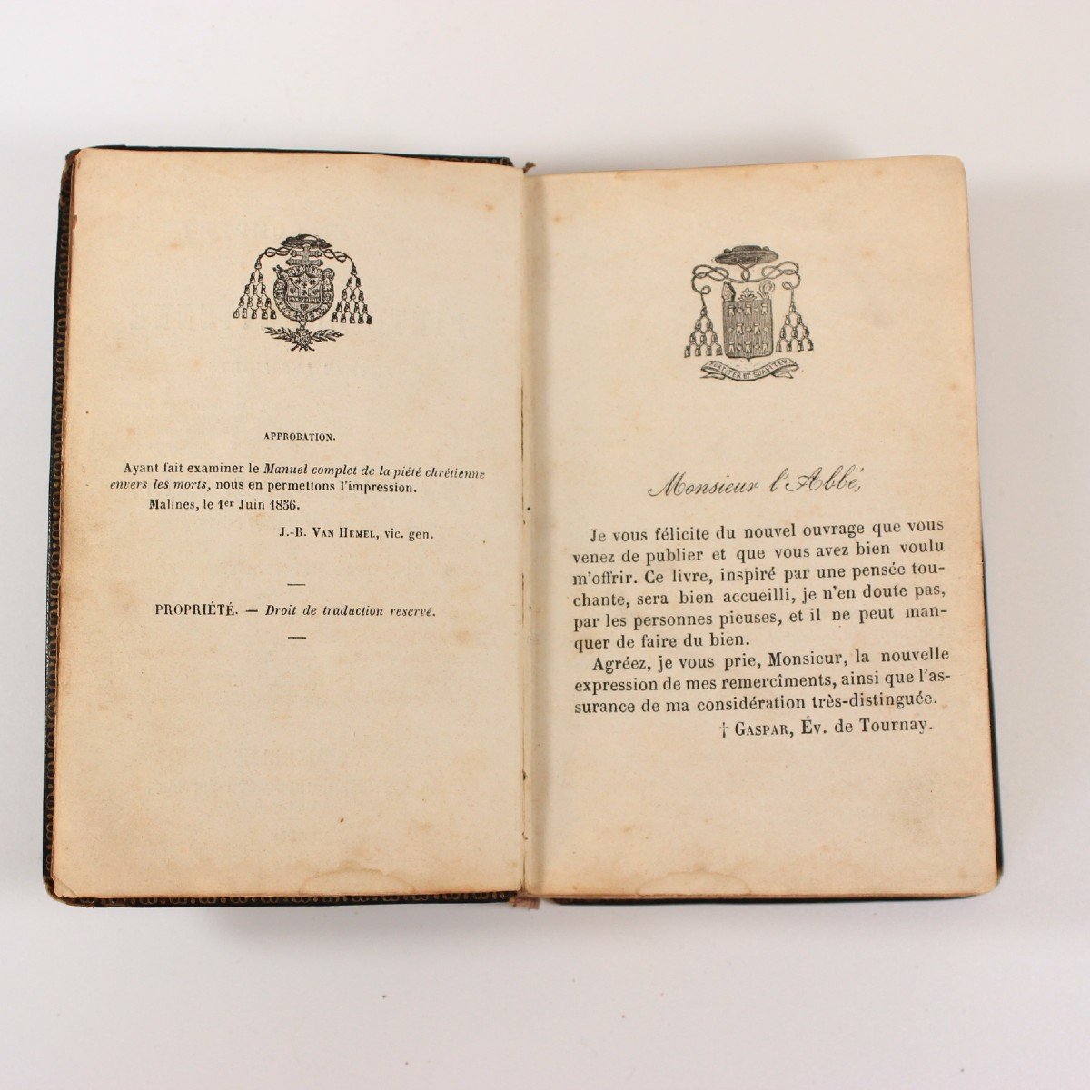 Manuel Complet De Piété Chrétienne. Livre De Théologie Française 1862 Belgique-photo-4