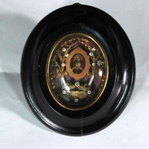 Reliquary Holy Relic St Margaret Mary Alacoque Virgin + Wax Seal