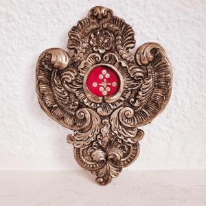 Reliquaire Espagnol Argenté Baroque De La Virgen Del Rocío, 1ère Moitié Du 20e Siècle