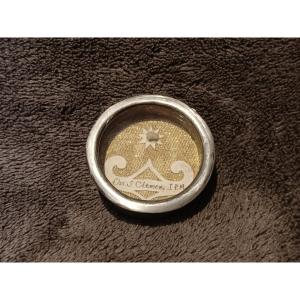 19th Cent Reliquary 1st Class Relic St Clement + Wax Seal