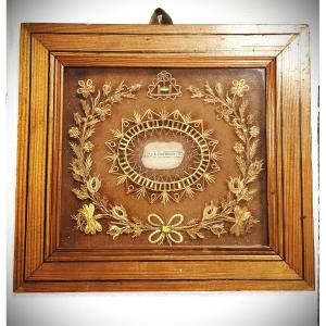 Reliquary Important Large Relic Saint Geminiene Martyr + Wax Seal