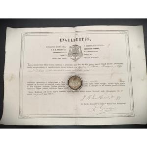 Reliquary Important Relic St Libert Of Saint-trond, Martyr + Document Coa