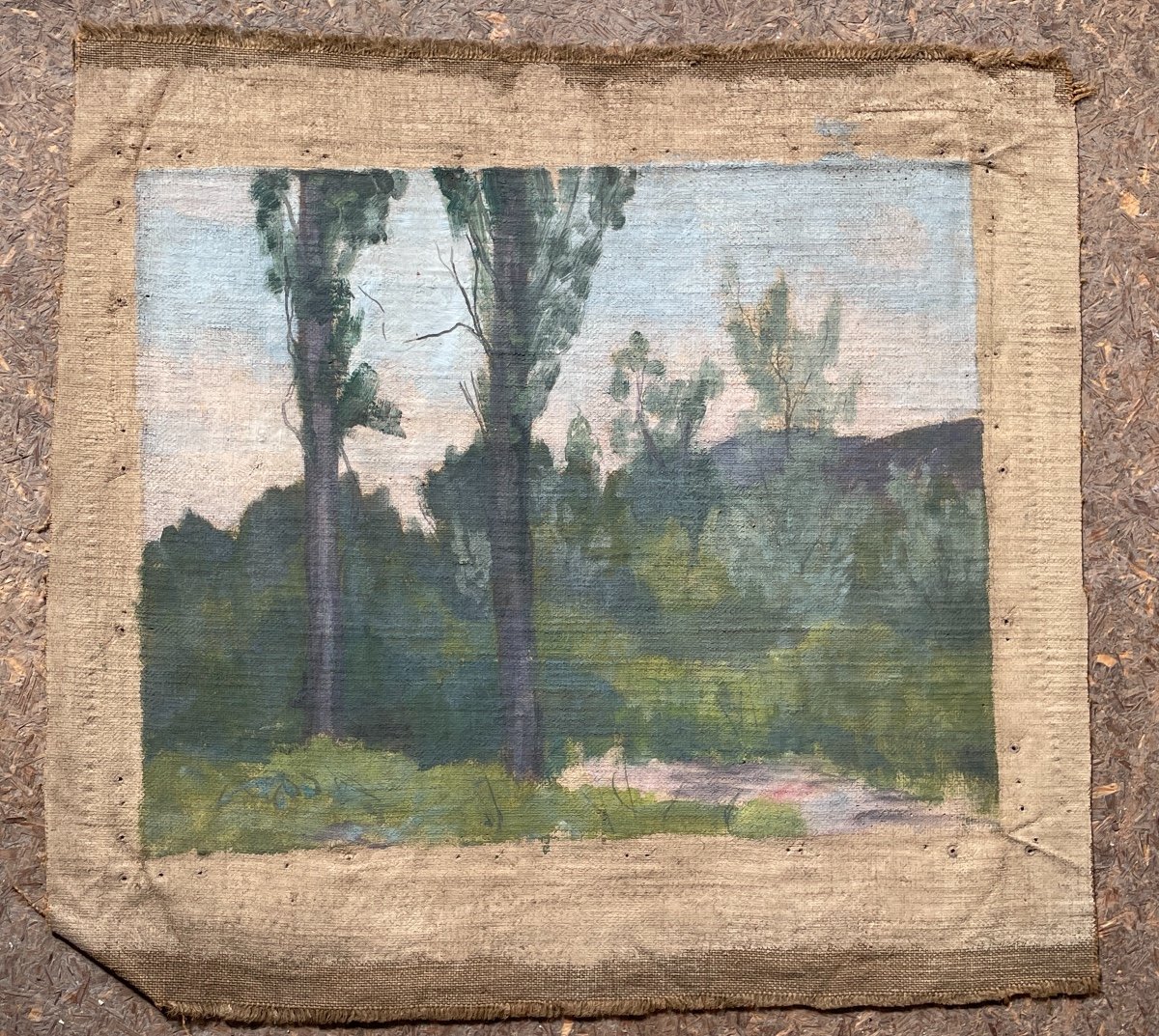 Henry Déziré - Landscape With Two Trees.-photo-1