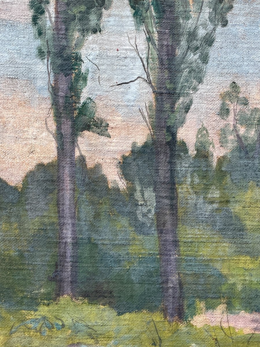 Henry Déziré - Landscape With Two Trees.-photo-2