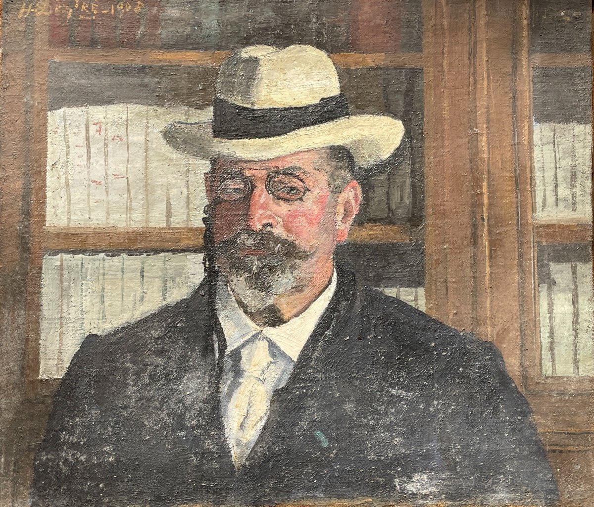 Henry Déziré - Portrait Of A Man With Glasses.
